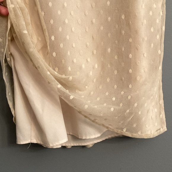 J. Crew Beige Polka Dot Blouse - Picture 6 of 7